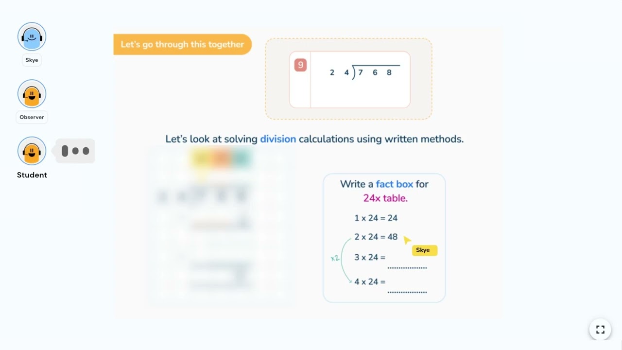 SATs Revision Lesson With Skye, Our AI Tutor