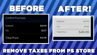 How to REMOVE Taxes from the PS Store! (2023) *STILL WORKS* | Remove Any/All Taxes on PS4/5!