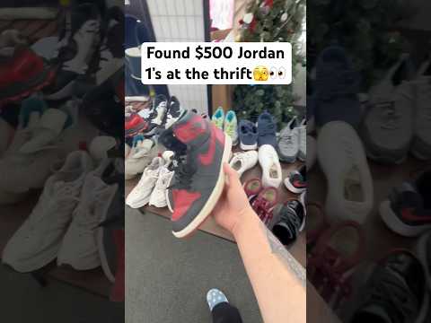I found $500 Jordan 1’s at the thrift🫣 #sneaker #shoes