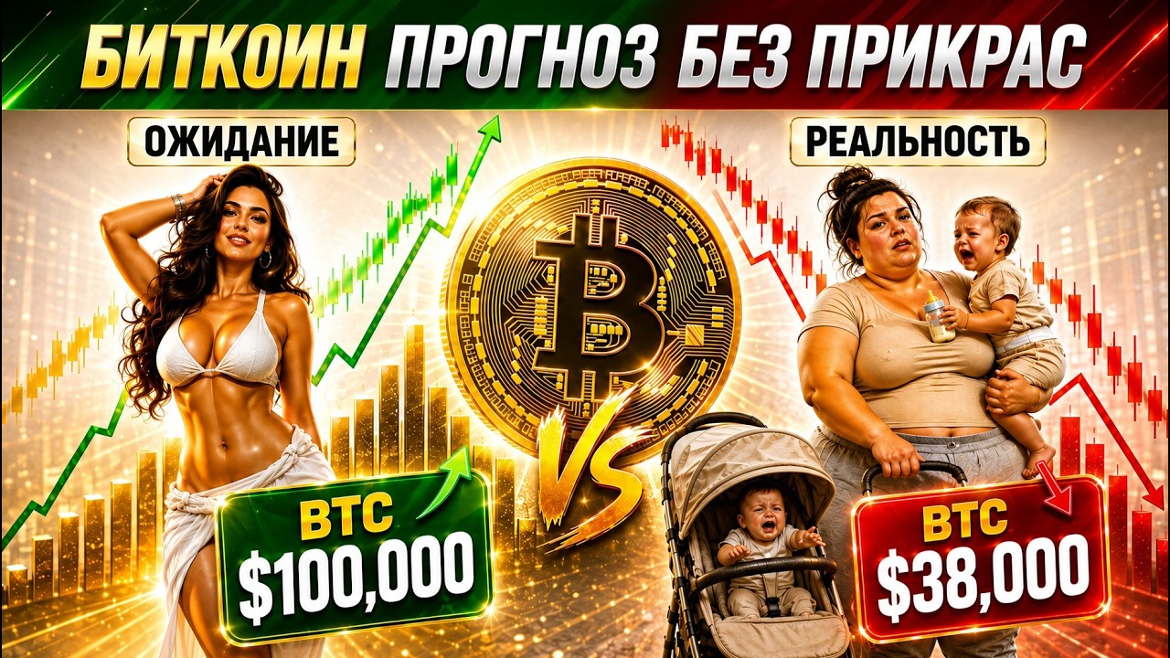ХОТЬ ТЫ ЛОПНИ, А БИТКОИН ПО 50-38К ЖДИ! ПРОГНОЗ БЕЗ ЭМОЦИЙ