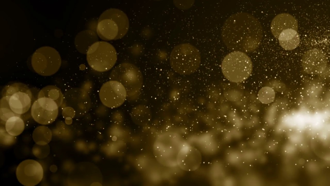 background particles gold bokeh glitter awards dust abstract background loop
