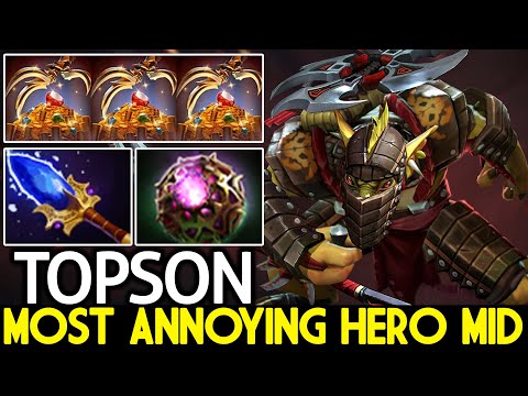 TOPSON [Bounty Hunter] Most Annoying Mid Scepter + OC Stealing Gold Dota 2
