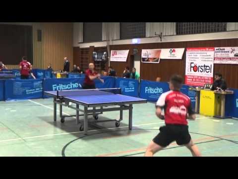 Jaslovsky vs Valuch 1Tischtennis Regionalliga Effeltrich Regenstauf 20151212 4