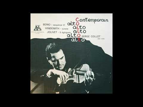 Serge Collot viola / Andre Jolivet  5 Epilogues (1971)