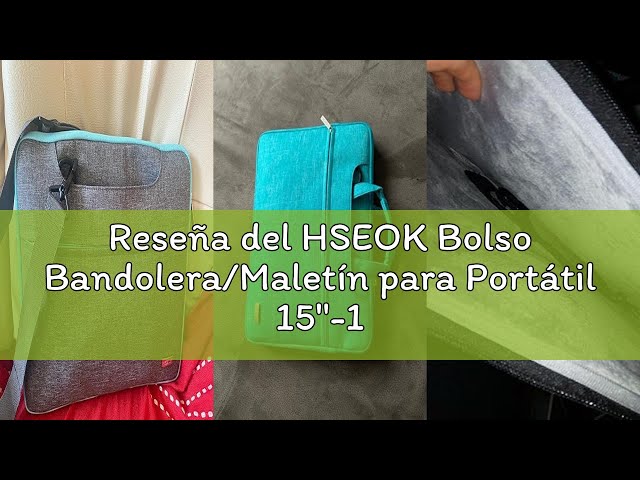 Vídeo relacionado con HSEOK Bolso Bandolera/Maletín para Portátil 15"-16", Funda Protectora Laptop Sleeve Dura y Impermeable para 15" 16" MacBook Pro, 15"-15.6"-16" HP ASUS Acer Lenovo DELL Notebook, B02K01