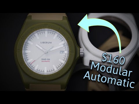 $160 Automatic Modular Integrated Bracelet Watch 5 Cases and 5 straps included.