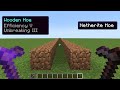 Wooden Hoe Unbreaking III Vs Netherite Hoe