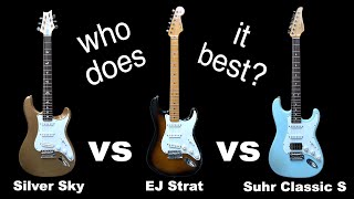 Video thumbnail for Silver Sky vs Suhr Classic S vs Eric Johnson Strat: Which does "IT" the Best? by Elliott Klein