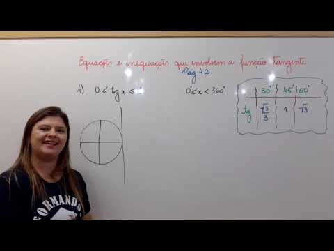 Equações e Inequacões que envolvem a Função Tangente (1 ano EM) - 22/06/2020