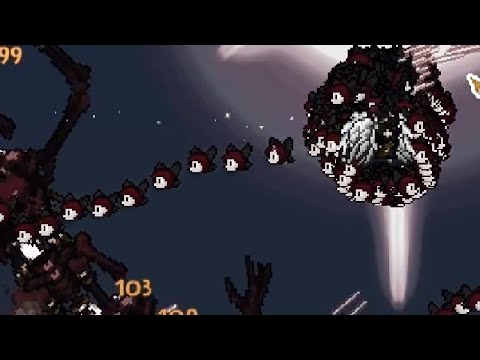 Terraria Supreme Buffed Willow Staff vs Calamity Mod Malice Mode Boss Rush ll Gensokyo Mod