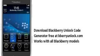 get free unlock code for blackberry