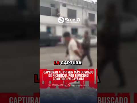 CAPTURAN AL PRIMER MÁS BUSCADO DE PICHINCHA POR FEMICIDIO COMETIDO EN CAYAMBE