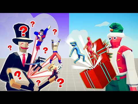 RANDOM CREATIVE UNIT VS 5x PRESENT ELF | TABS - Totally Accurate Battle Simulator