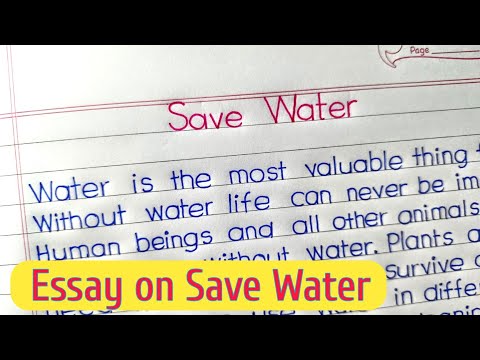 essay on save water in english || paragraph on save water ||save water essay ||