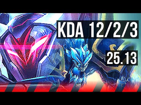 MORDEKAISER vs MALPHITE (TOP) | 6 solo kills, 12/2/3, Dominating | TR Challenger | 25.13