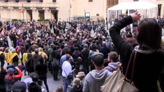 The People's Gong at the NYSE March 30 2012 Occupy Wall Street Flash Mob