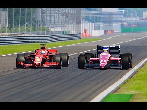 Ferrari F1 2018 vs Ferrari F1 1987 - Monza