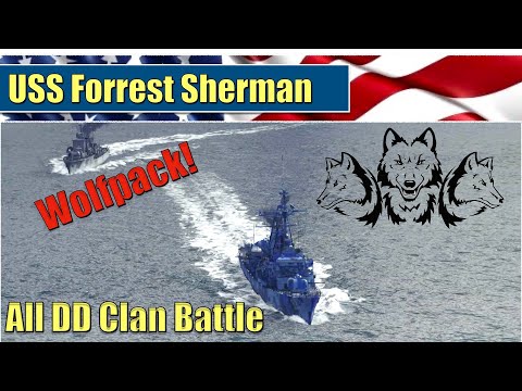 All Destroyer Clan Battle with Forrest Sherman! | World of Warships