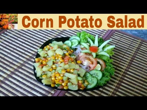 Corn Potato Salad Recipe|Healthy Summer Salad Recipe (In Urdu) By Shaz Kitchen