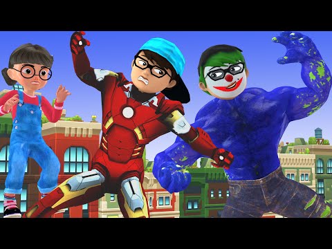 Nick Iron Man Brave Punish Bad Guys NickHulk Joker Love Tani - Scary Teacher 3D Fun Aniamtion