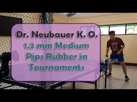 Medium pips Dr. Neubauer K. O., 1.3mm played in Tournaments