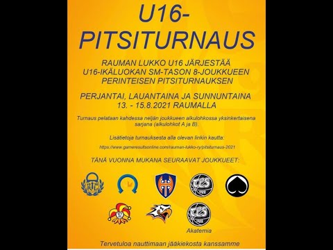 U16 PITSINURNAUS SPORT vs ÄSSÄT alkaa klo: 8.30