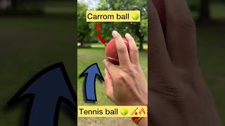 TENNIS BALL SE CARROM KAISE DALE🎾🔥#cricket #shorts #ytshorts #tennis