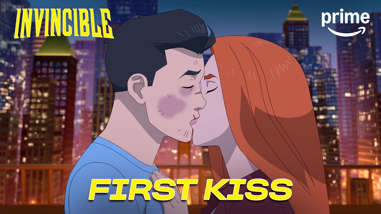Mark & Eve's First Kiss | Invincible Season 3 | Clip | Prime Video