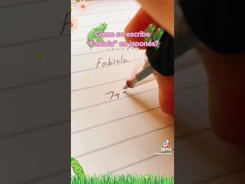 Cómo se escribe “Fabiola"  en japonés? Los nombres en japonés😄 (Katakana) #shorts