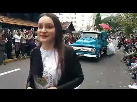 Desfile de carros alegóricos contam a história da imigração italiana
