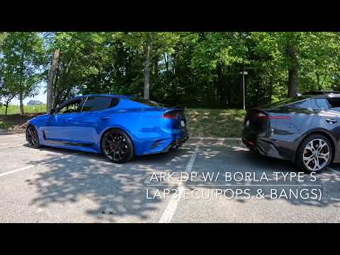 Kia Stinger Borla Type S Revs