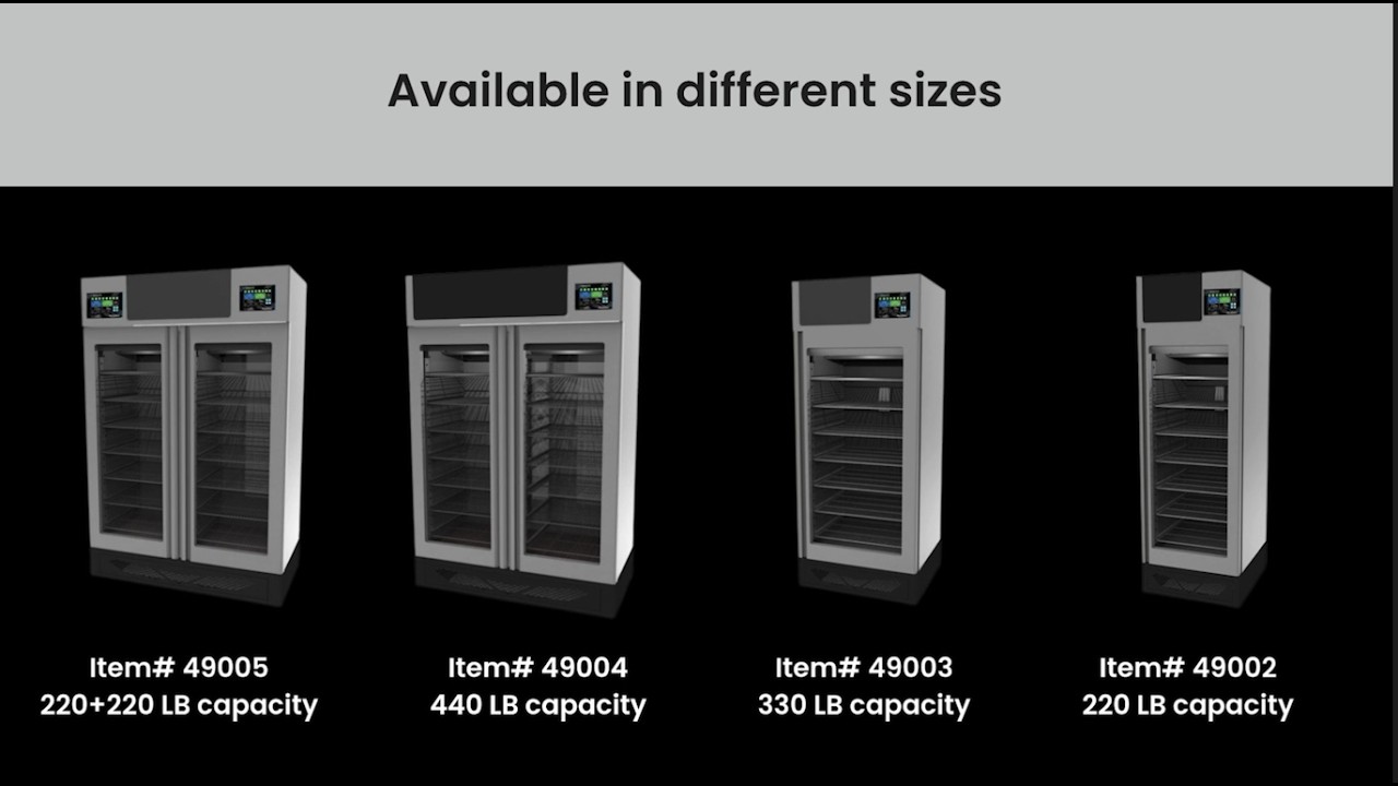 Video thumbnail for Pesciugatore® Fish Curing Cabinet with 440 LB/200 KG Capacity