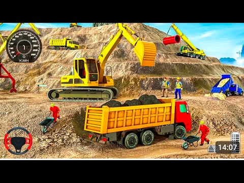 City Road Builder Highway Construction - Excavator Loading Simulator 3D - Android GamePlay