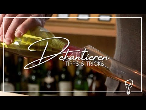 Wie dekantiere ich einen Wein richtig?