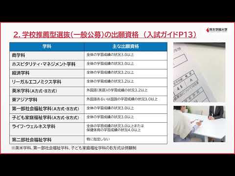 経済学科 学校推薦型選抜