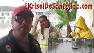 preview picture of video 'Lluvia provocó inundaciones en San Felipe'