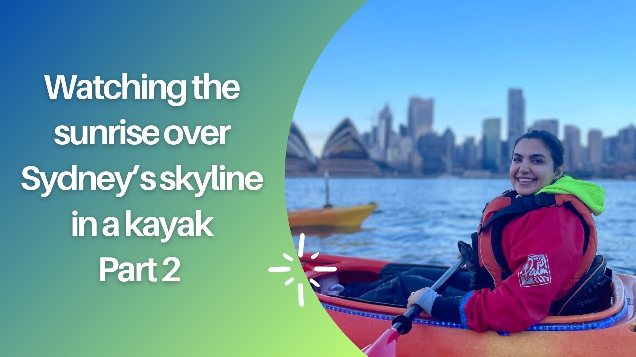 Experience a virtual kayaking adventure in Sydney Harbour.