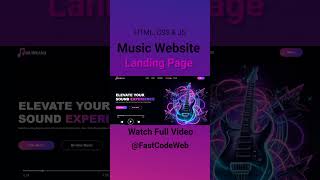 Download lagu Music Website Using HTML & CSS | Step by Step Tutorial | Fast Code mp3