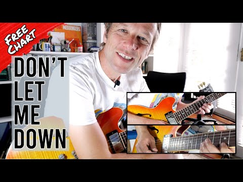Learn how to play Don't Let Me Down on Guitar | The Beatles