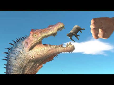 Harpoon Saves T-Rex, Godzilla and Units - Animal Revolt Battle Simulator