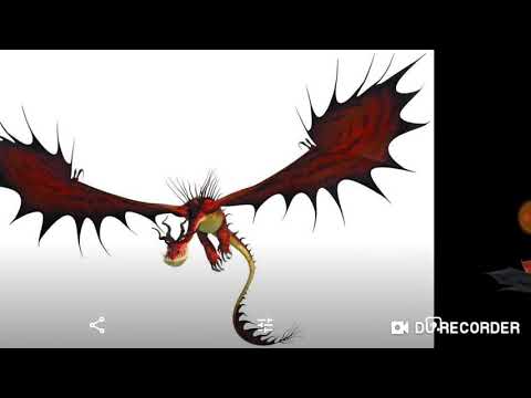 Soup staring hookfang and toothless