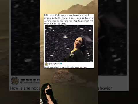 Billie Eilish = Cardio Queen #BillieEilishFunny #ConcertEnergy #StagePresence #Dublin #fitcheck