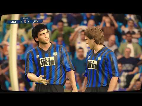 CLASSIC PES 2021: 1988/89 JUVENTUS Season review.Domestic cup matchday 3 against ATALANTA