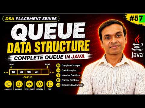Queue Data Structure In Java Fifo Explained With Code Dsa Full Course Lecture 57