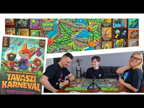 Juharvölgy Krónikája: Tavaszi karnevál társasjáték  gameplay - Nézz fel!