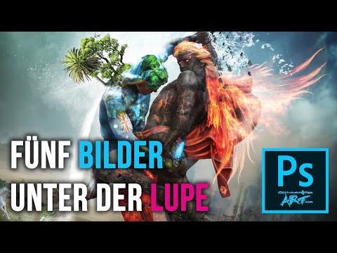 Fünf Bilder unter der Lupe