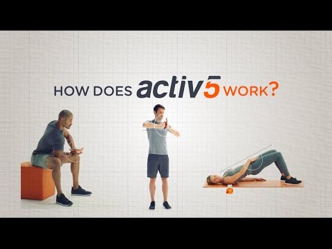 Activ5 Handheld Isometric Fitness Device (Fitness Package) with 4x AAA Batteries