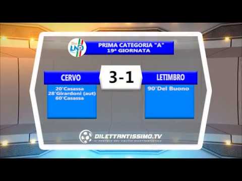 CERVO - LETIMBRO 3-1 1^ CATEGORIA A 19^ GIORNATA