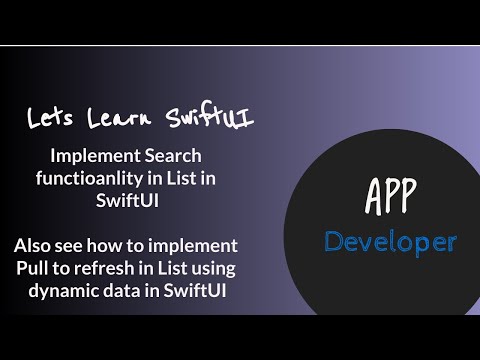 Searchable and Refreshable in  SwiftUI