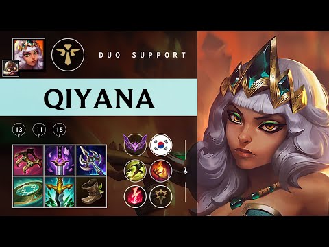 Qiyana Support vs Pyke - KR Master Patch 25.24
